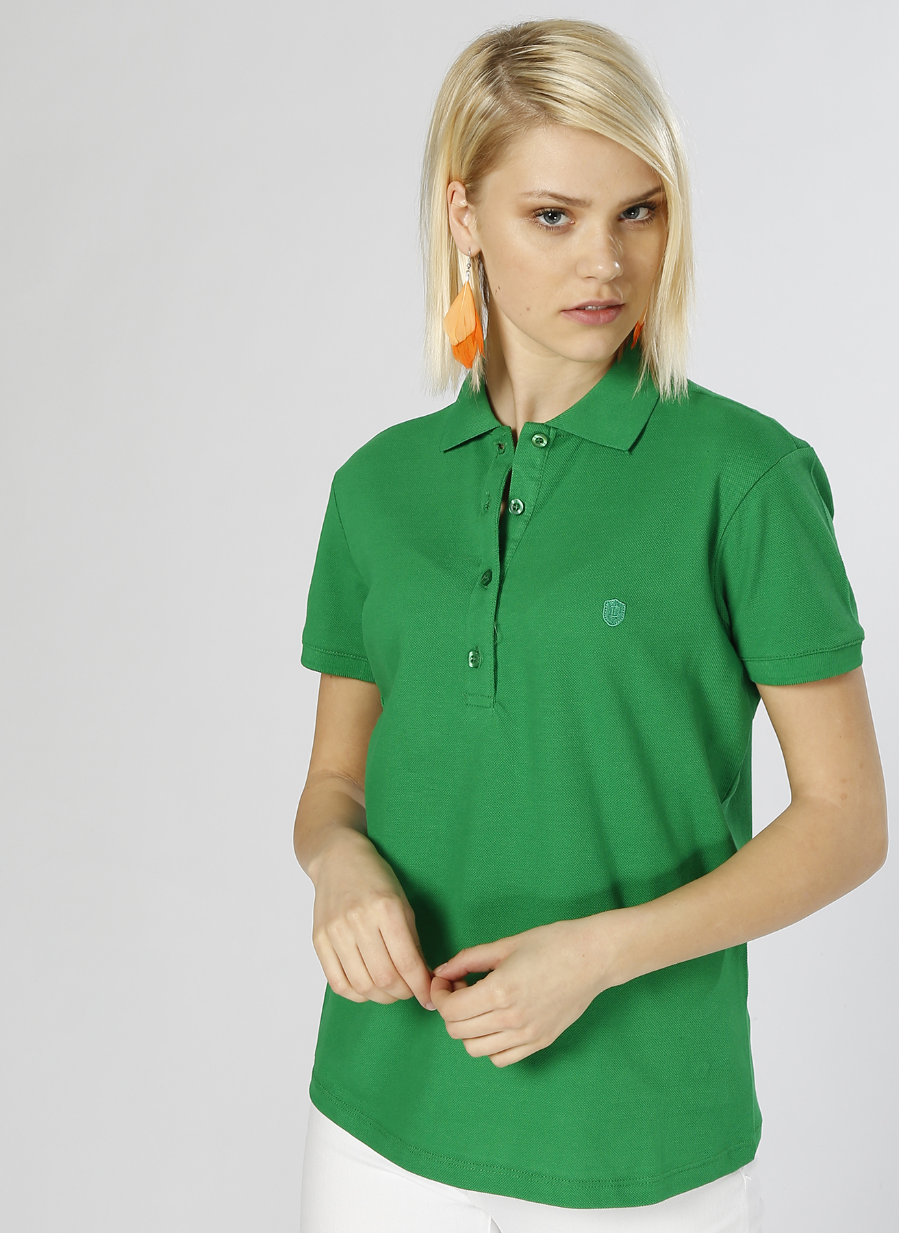 Limon Polo Yaka Basic Yeşil T-Shirt XL 5000188503005 Ürün Resmi