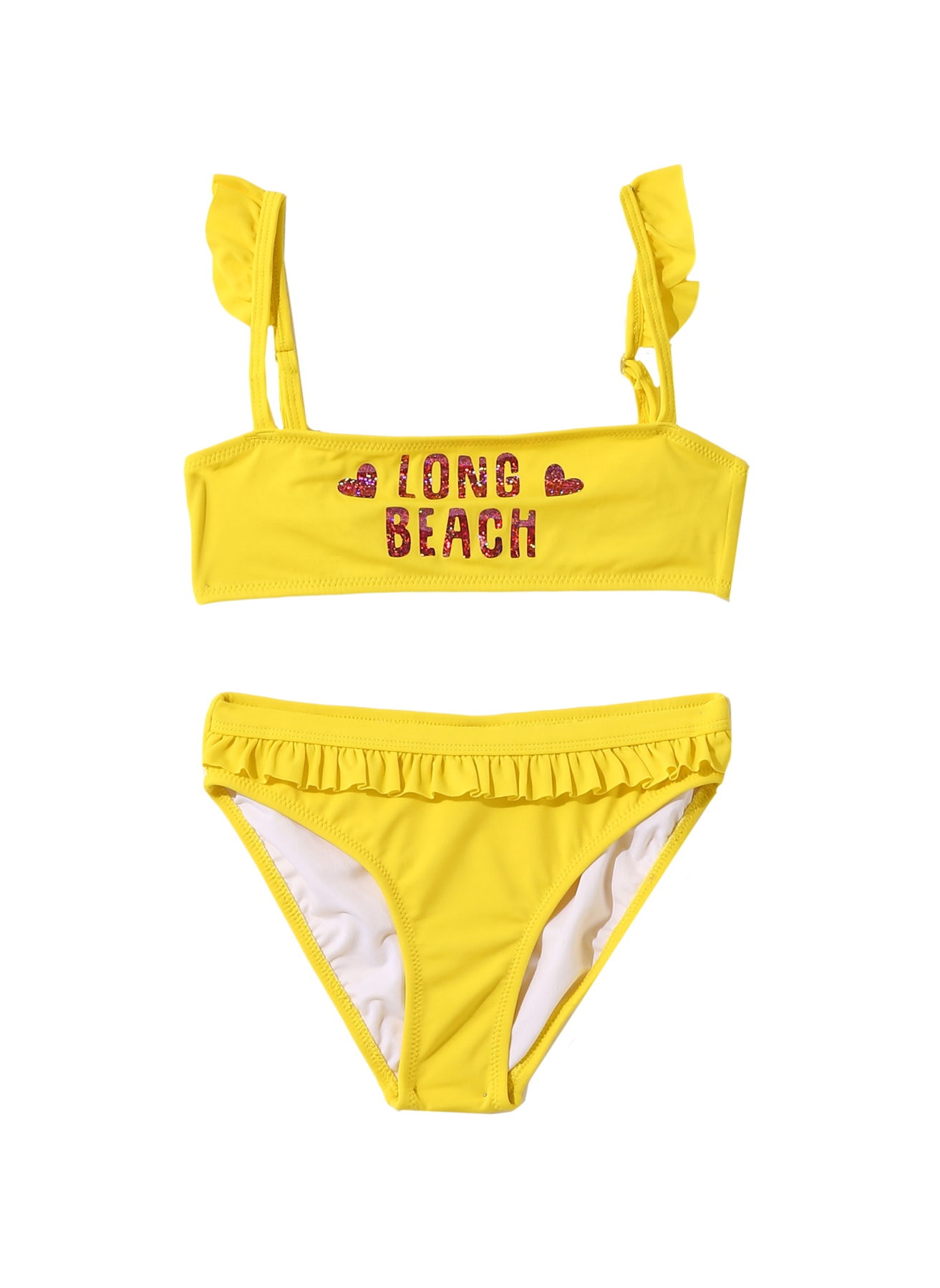 Limon Kız Çocuk Fırfırlı Renkli Bikini Takım 3 Yaş 5000203965001 Ürün Resmi