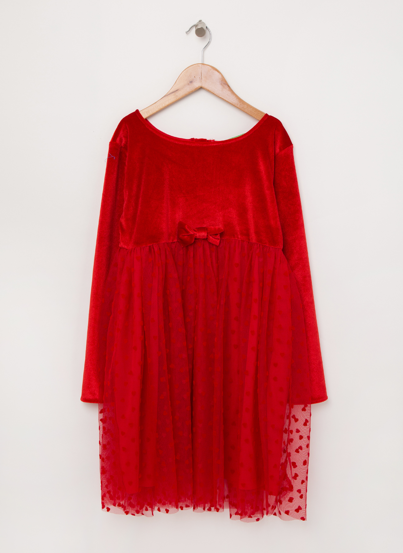 Limon Tüllü Kırmızı Elbise 3 Yaş 5001629018001 Ürün Resmi